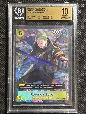 BGS 10 Pristine - Roronoa Zoro OP07-113 Illustration Box Vol. 3 Promo One Piece